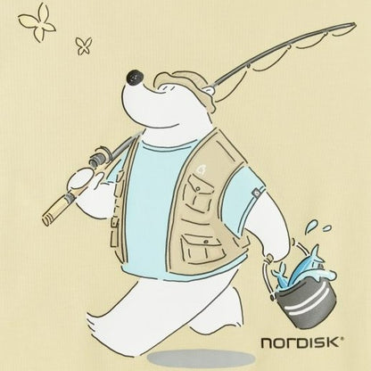 韓國 Nordisk Fishing Cartoon Polar Bear Back Short Sleeve T-Shirt【NK003】