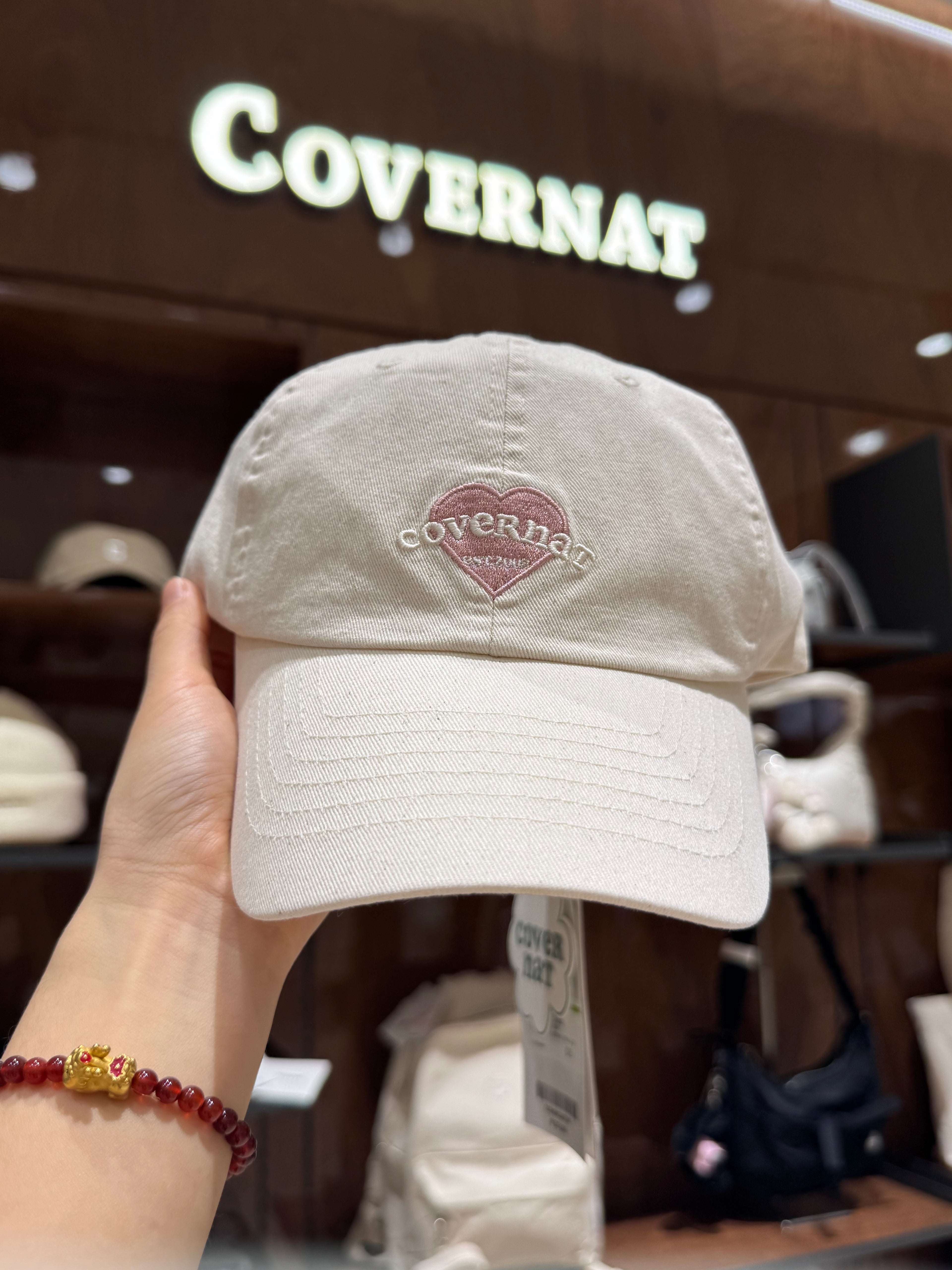 韓國 Covernat Cloverheart Cooper Logo Heart Ball Cap【CO066】 - STT Mall HK 靚太網購