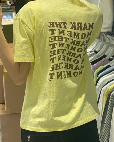 韓國 Markm WAVE SLOGAN GRAPHIC SLUB T-SHIRT【MA055】 - STT Mall HK 靚太網購