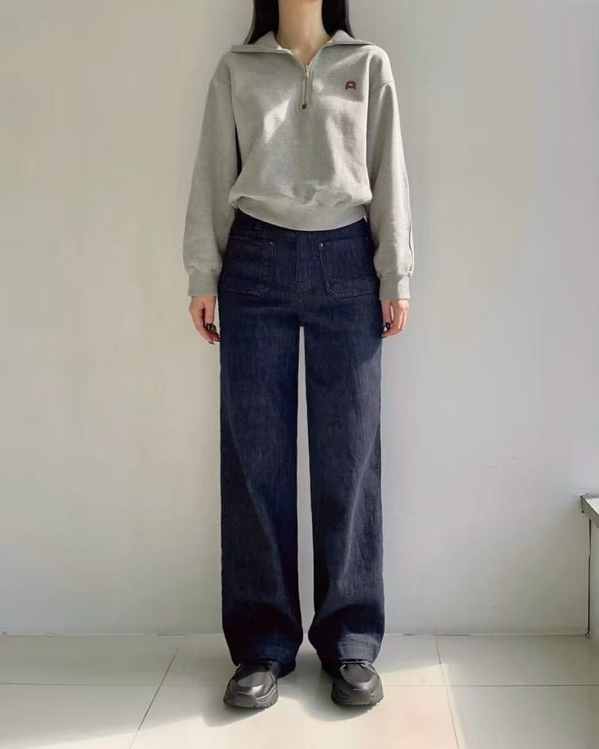 韓國 HowLuk 牛仔褲 刷薄毛  (冬季款)【H2556】