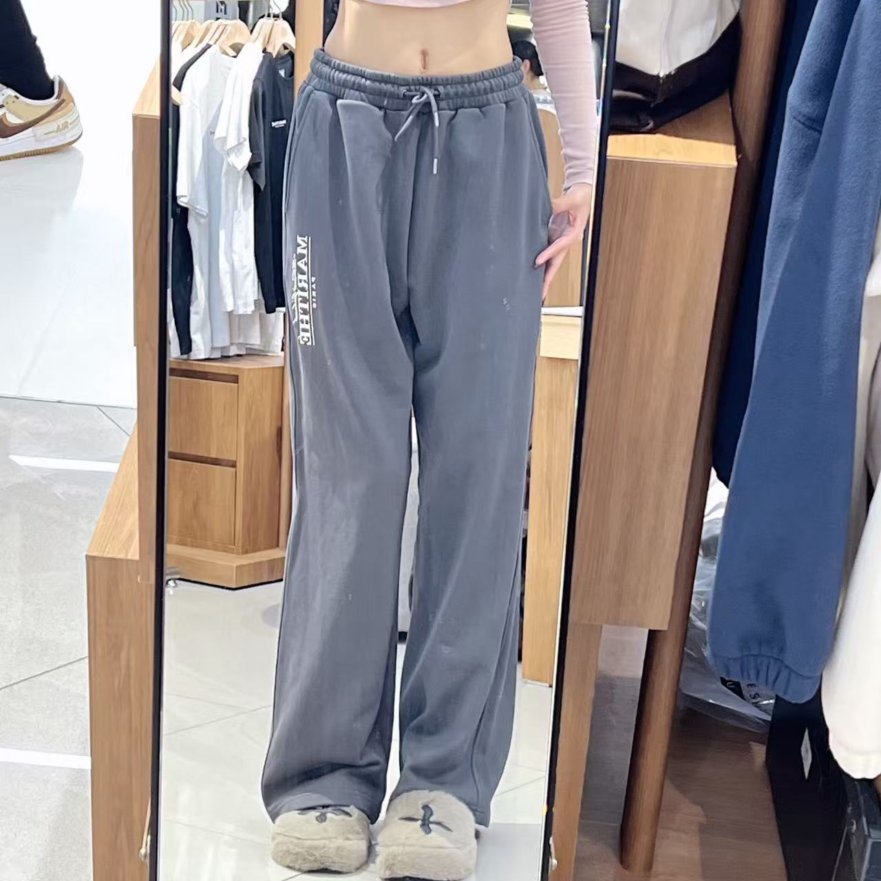 韓國 Marithe Francois Girbaud Logo Sweat Pants【MF765】