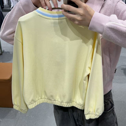 韓國 FILA Kids V-neck modified Sweatshirt【FA077】