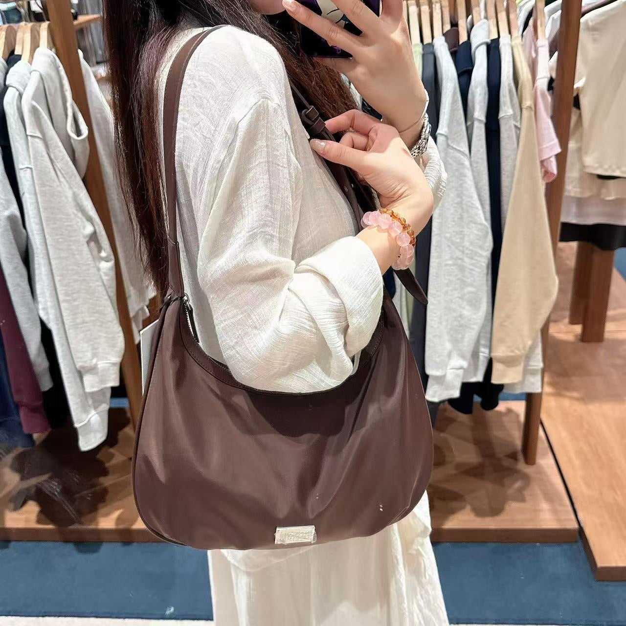 韓國 Marithe Francois Girbaud Classic Logo Round Shoulder Bag【MF717】