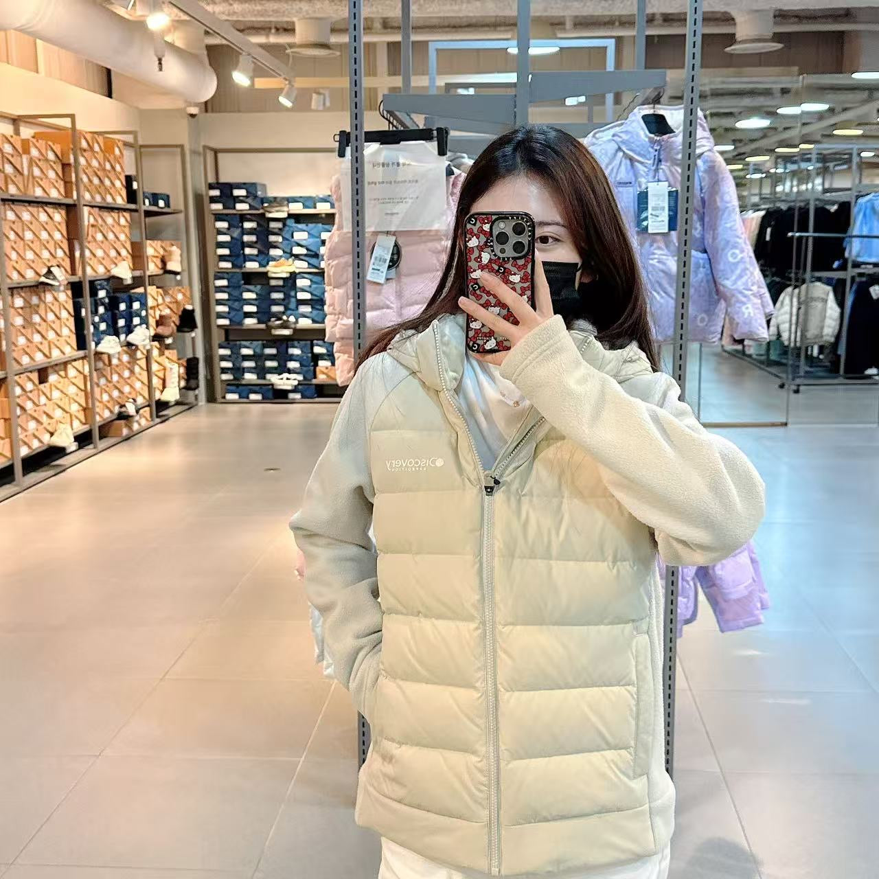 韓國 Discovery Exinus Fleece H/B Lightweight Padding (鵝絨)【DY143】