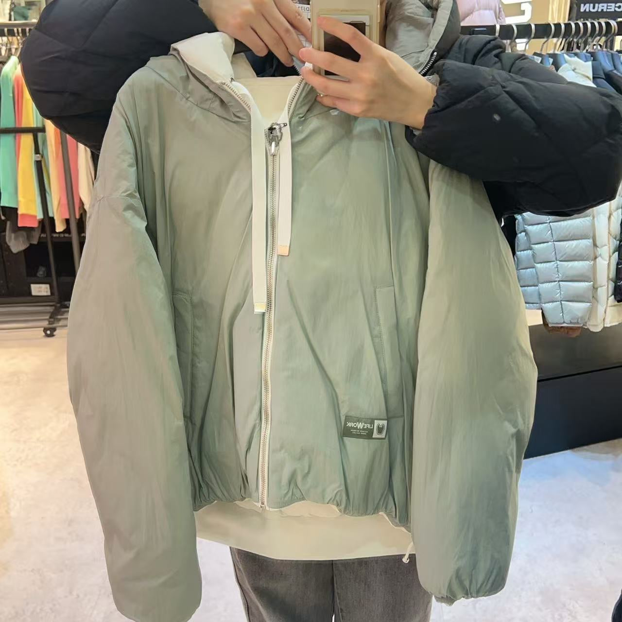 韓國 LifeWork Women's Fluffy Reversible Hooded Down Jumper (鴨絨)【LW005】