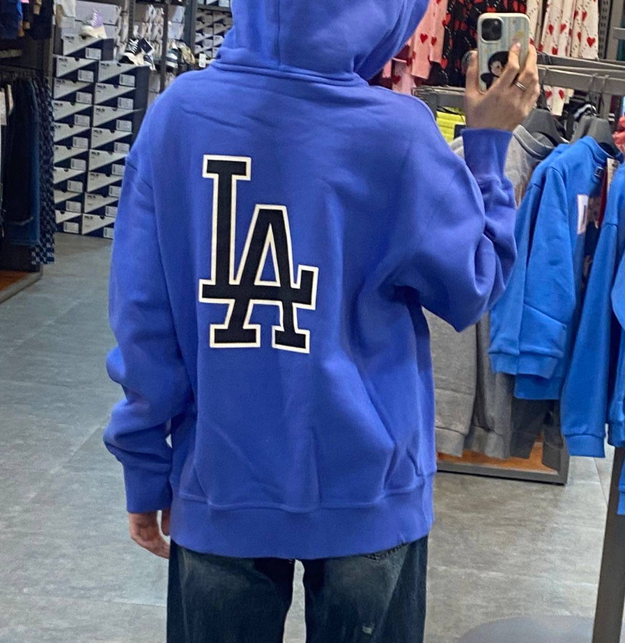 韓國 MLB Basic Big Logo Brushed Mega Over Fit Hoodie 【MB047】 - STT Mall HK 靚太網購