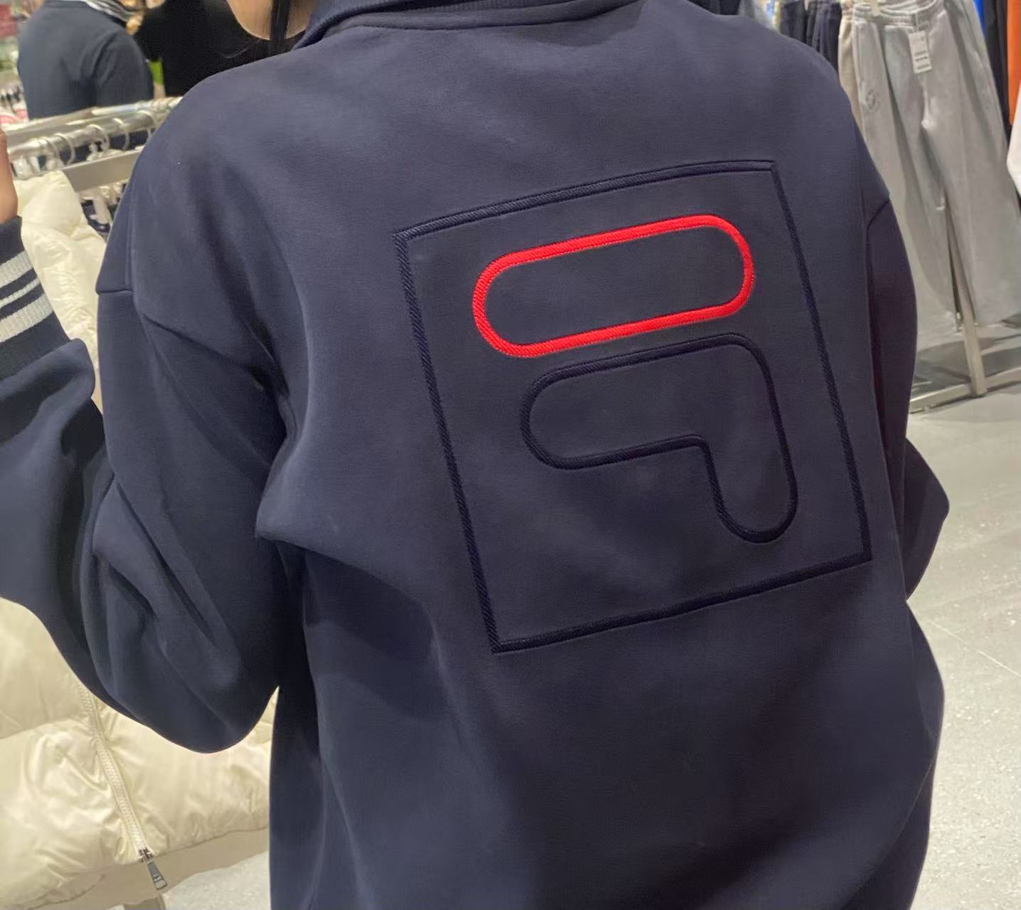 韓國 FILA F Box Cotton Blend Half Zip Up【FA217】