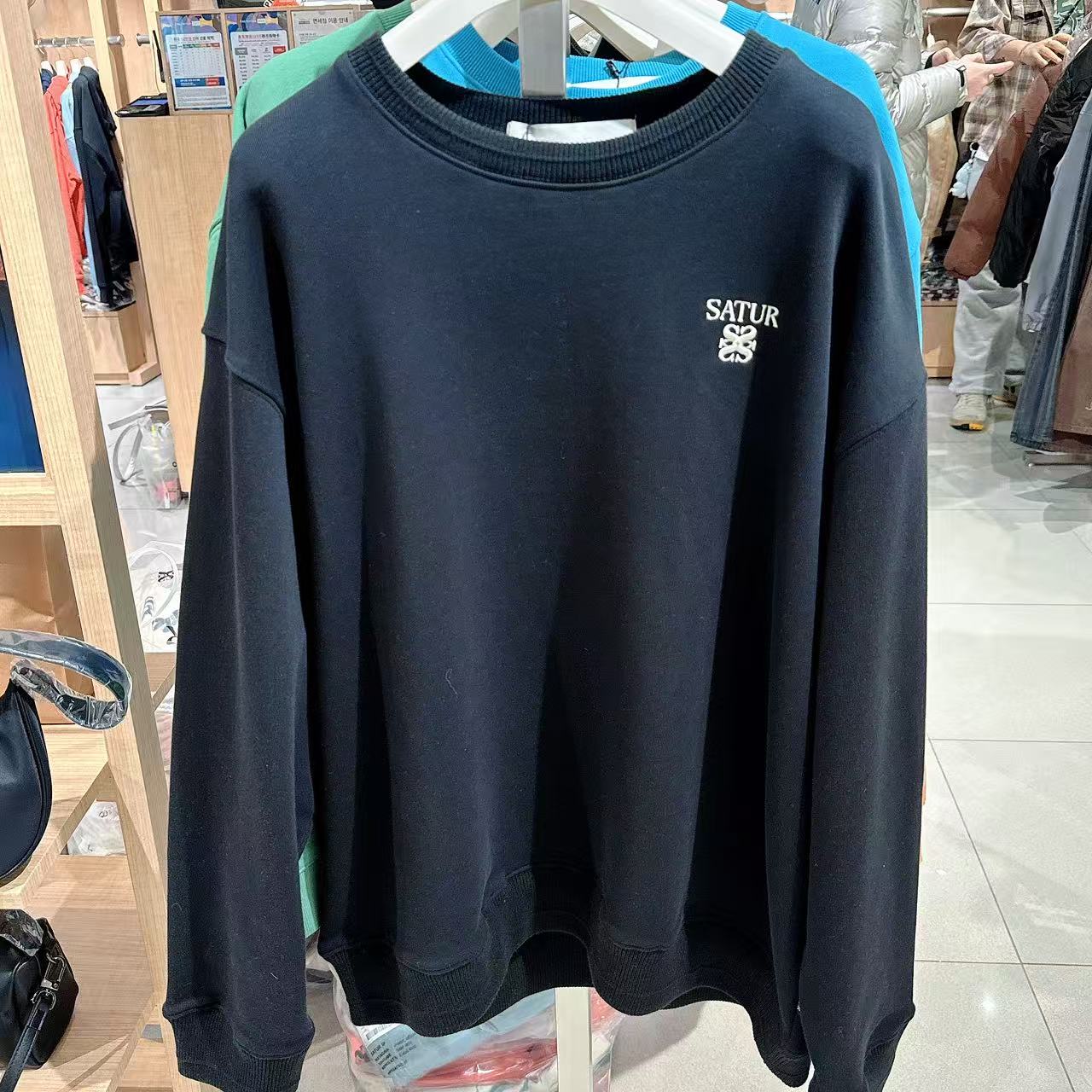 韓國 Satur Lauren Small Logo Basic Sweatshirt【SR278】