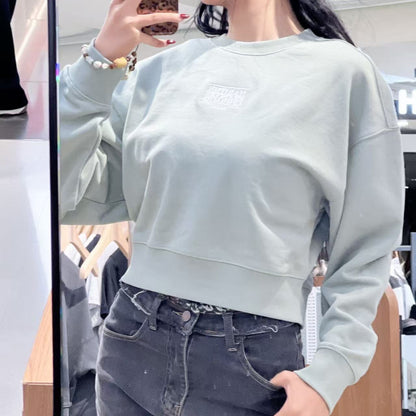 韓國 Marithe Francois Girbaud W Small Classic Logo Crop Sweatshirt【MF661】