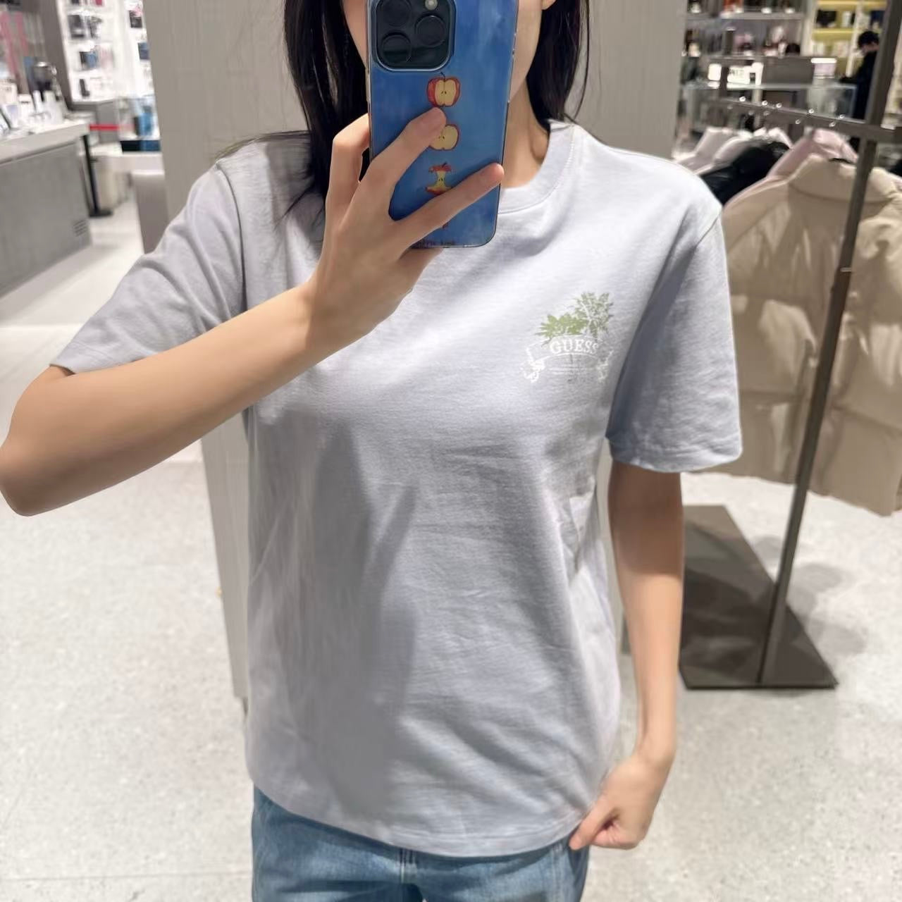 韓國 Guess Uni Tshirt【GU018】