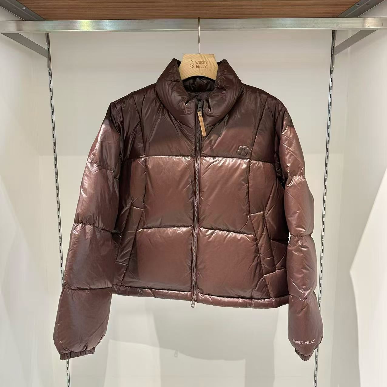 韓國 Wacky Willy Women's Duckie Glossy Down Short Puffer【WW096】