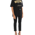 Moschino 燙金純文字 Logo 寬鬆版短袖 Tee - STT Mall HK 靚太網購