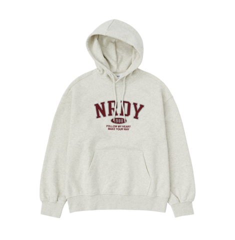 韓國 Nerdy Arch Logo Pullover Hoodie【NY043】