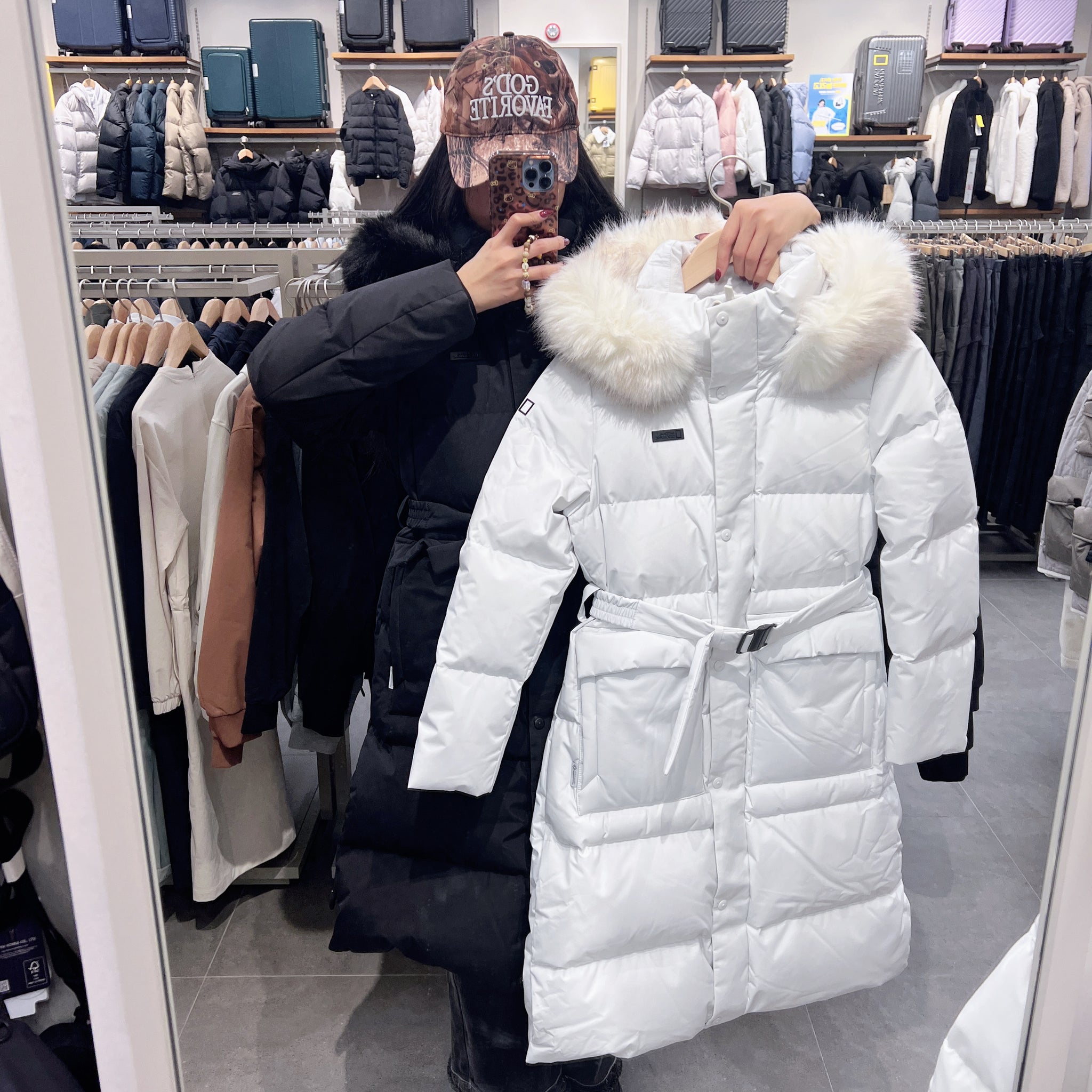 韓國 National Geographic Women's Atlas Windstopper Long-Length Goose Down Jumper (鵝絨)【NG221】