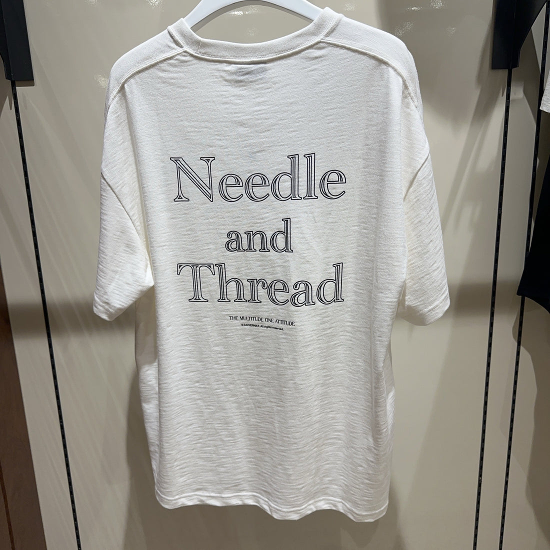 韓國 Covernat Slub Needle &amp; Thread Graphic T-Shirt【CO069】