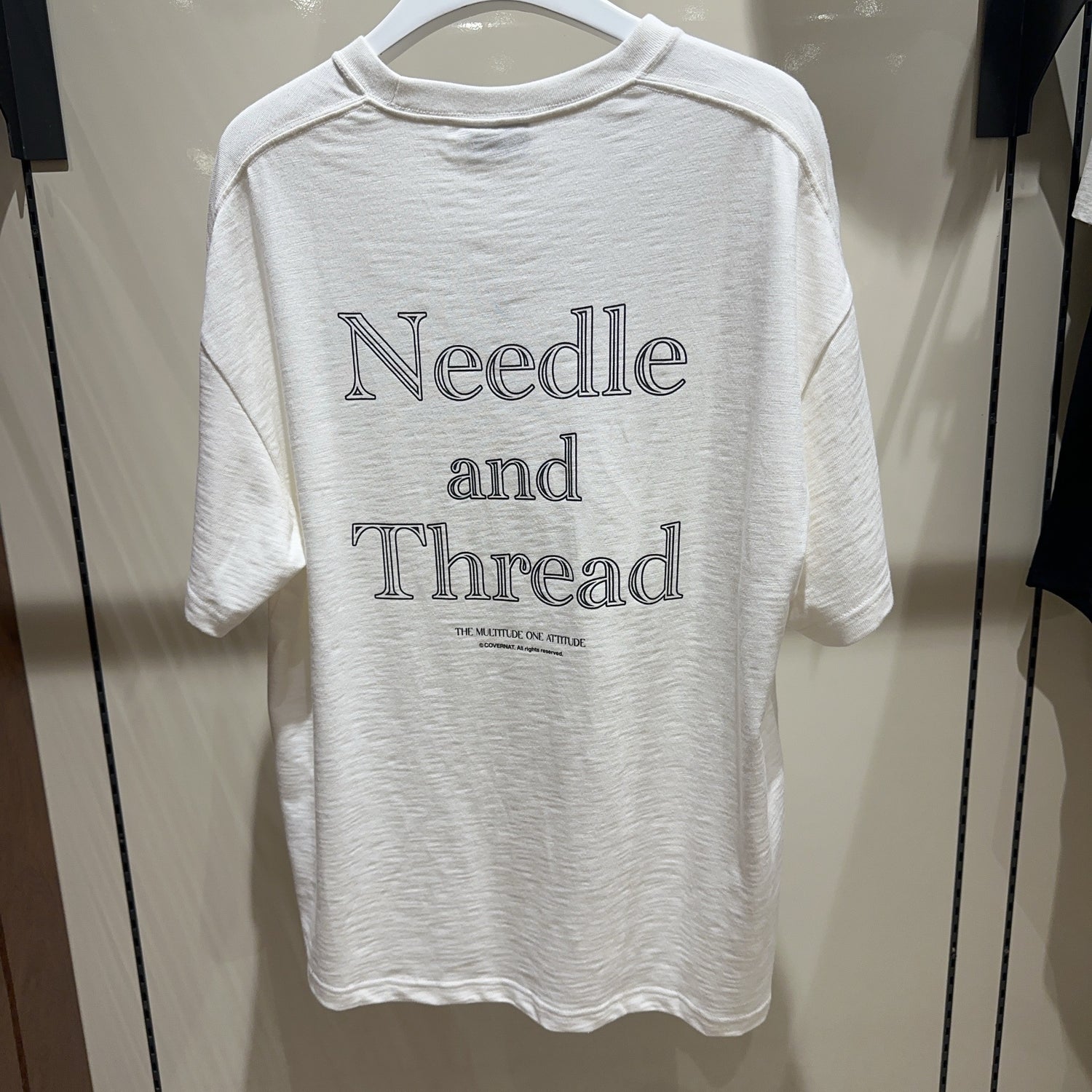 韓國 Covernat Slub Needle &amp; Thread Graphic T-Shirt【CO069】