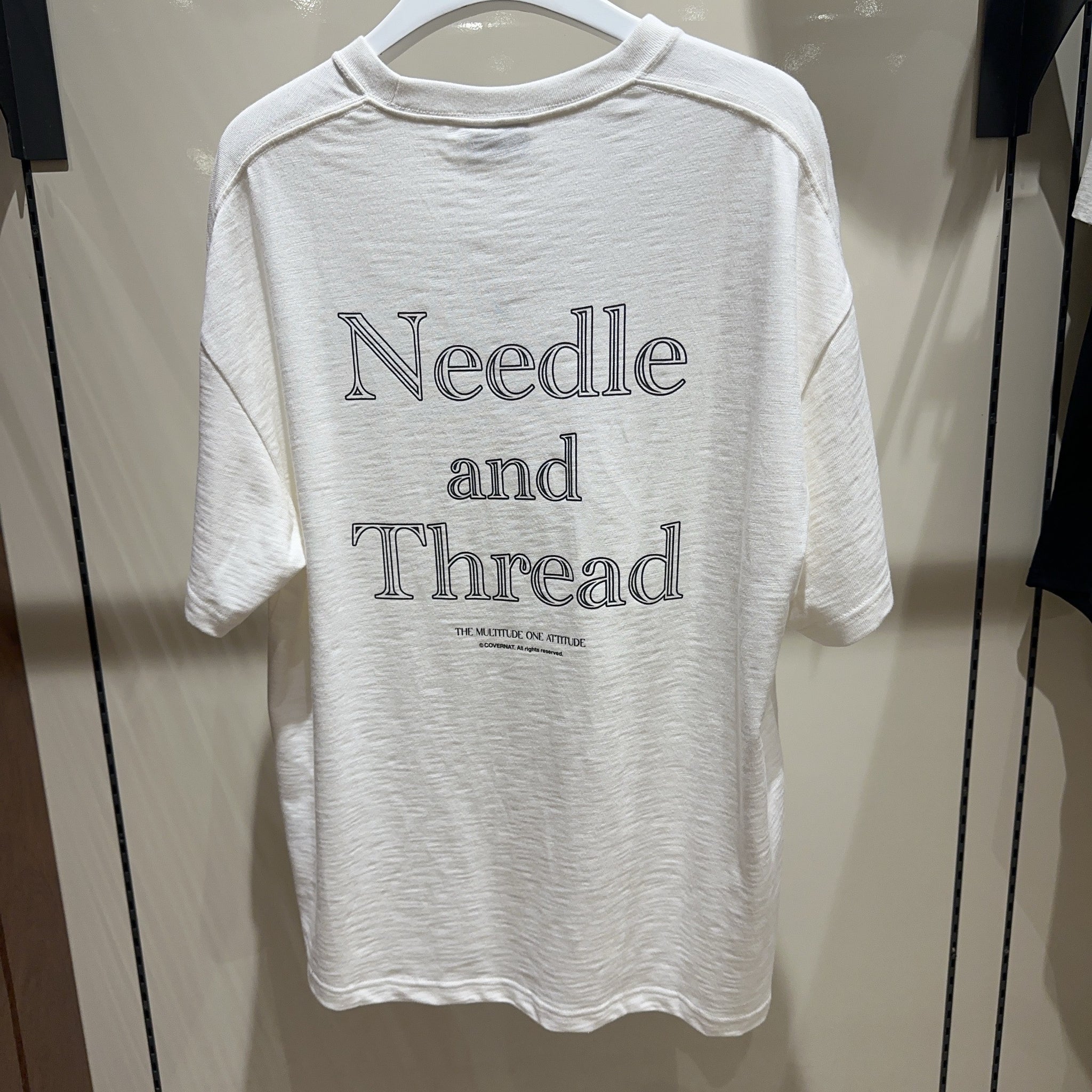 韓國 Covernat Slub Needle & Thread Graphic T-Shirt【CO069】