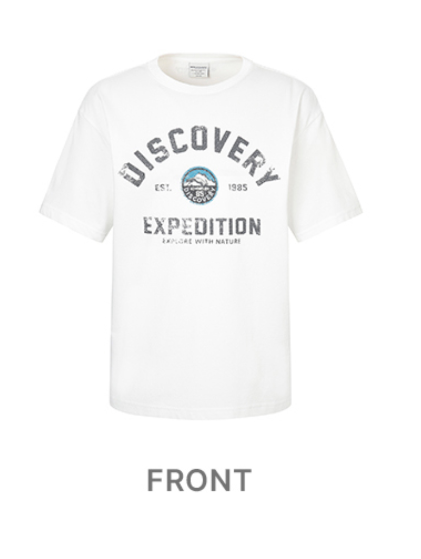 韓國 Discovery Fresh Event Front Arch Logo Short Sleeve T-shirt凉爽防晒面料【DY024】