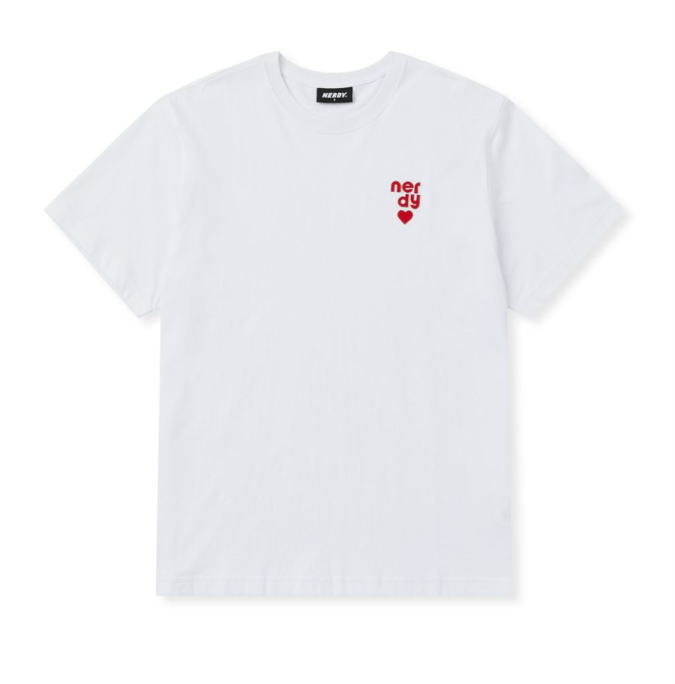 韓國 Nerdy Heart Logo S/S T-Shirt【NY031】