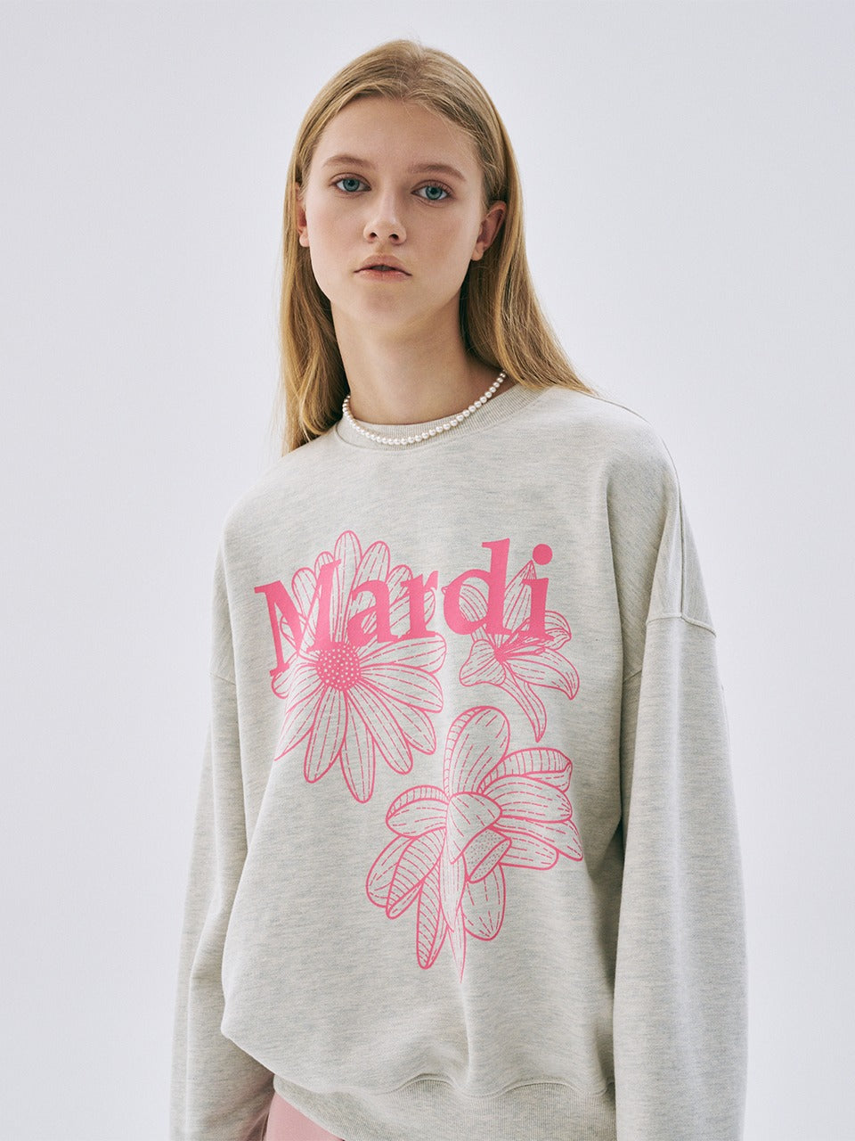 韓國 Mardi Mercredi Sweatshirt Triple Flower【MM007】