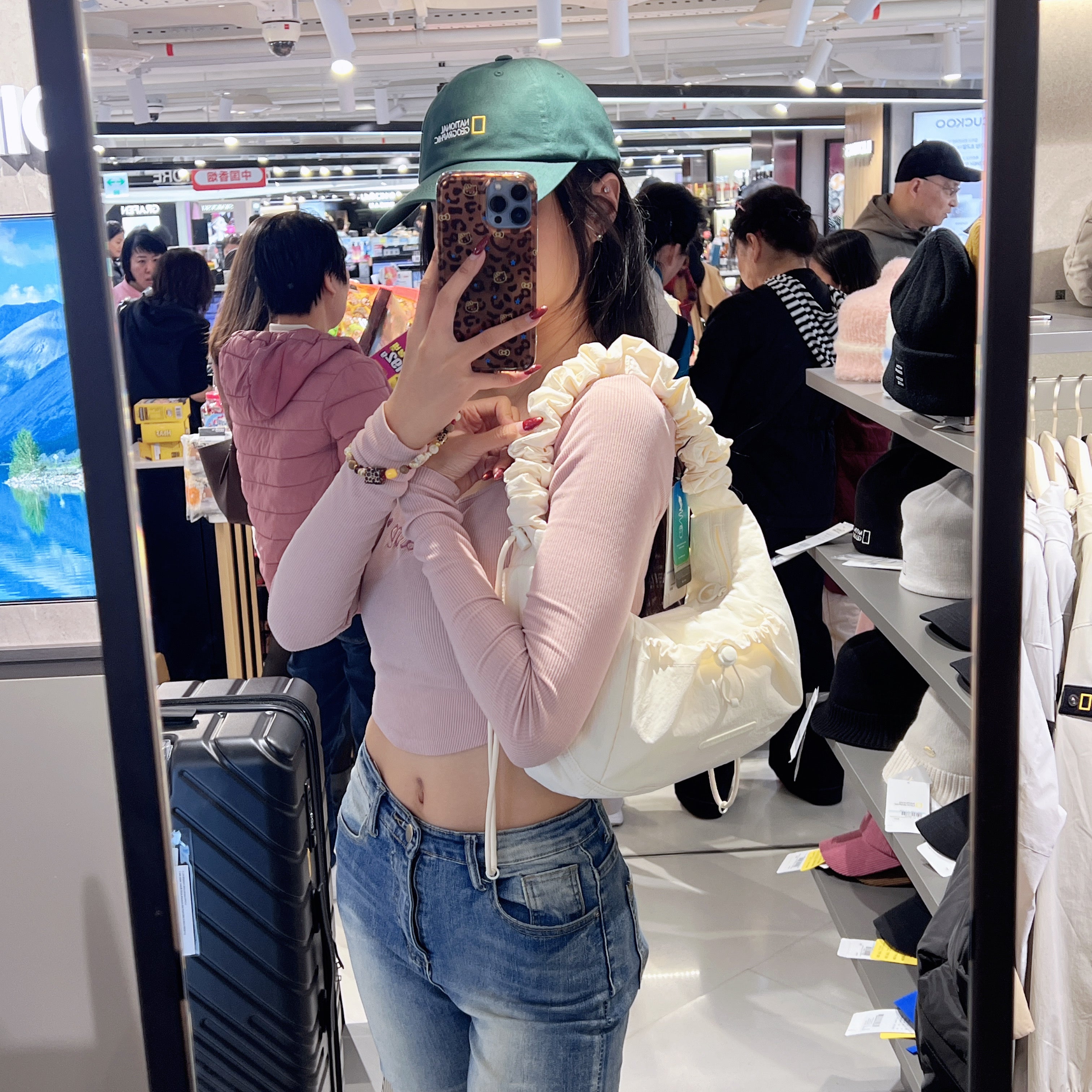 韓國 National Geographic Padded String Bag【NG153】