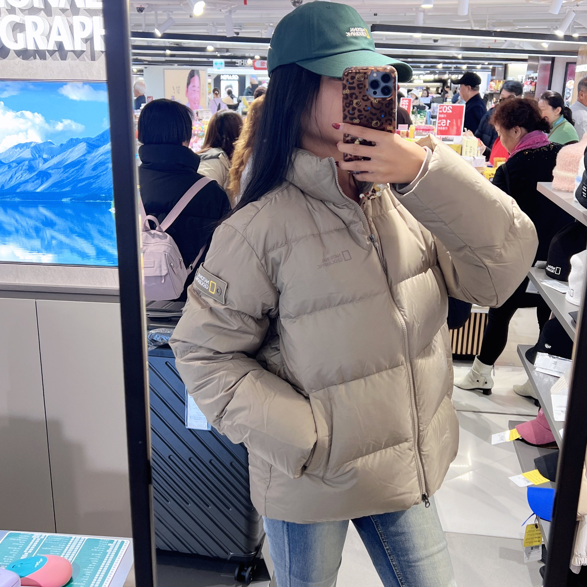 韓國 National Geographic Aira High Neck Goose Down Jumper (鵝絨)【NG148】