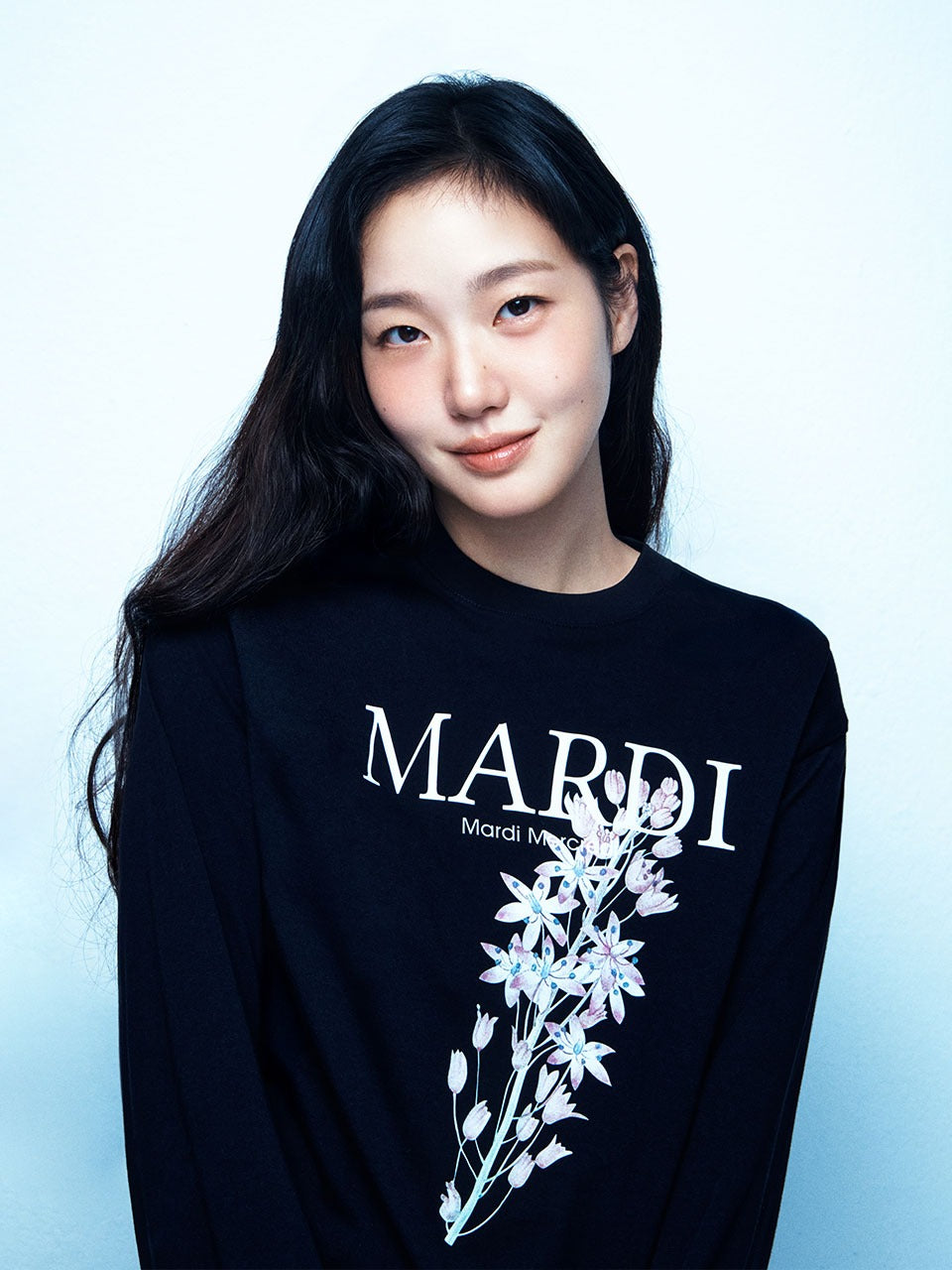 韓國 Mardi Mercredi Tshirt Long Sleeve Lilies 01【MM269】