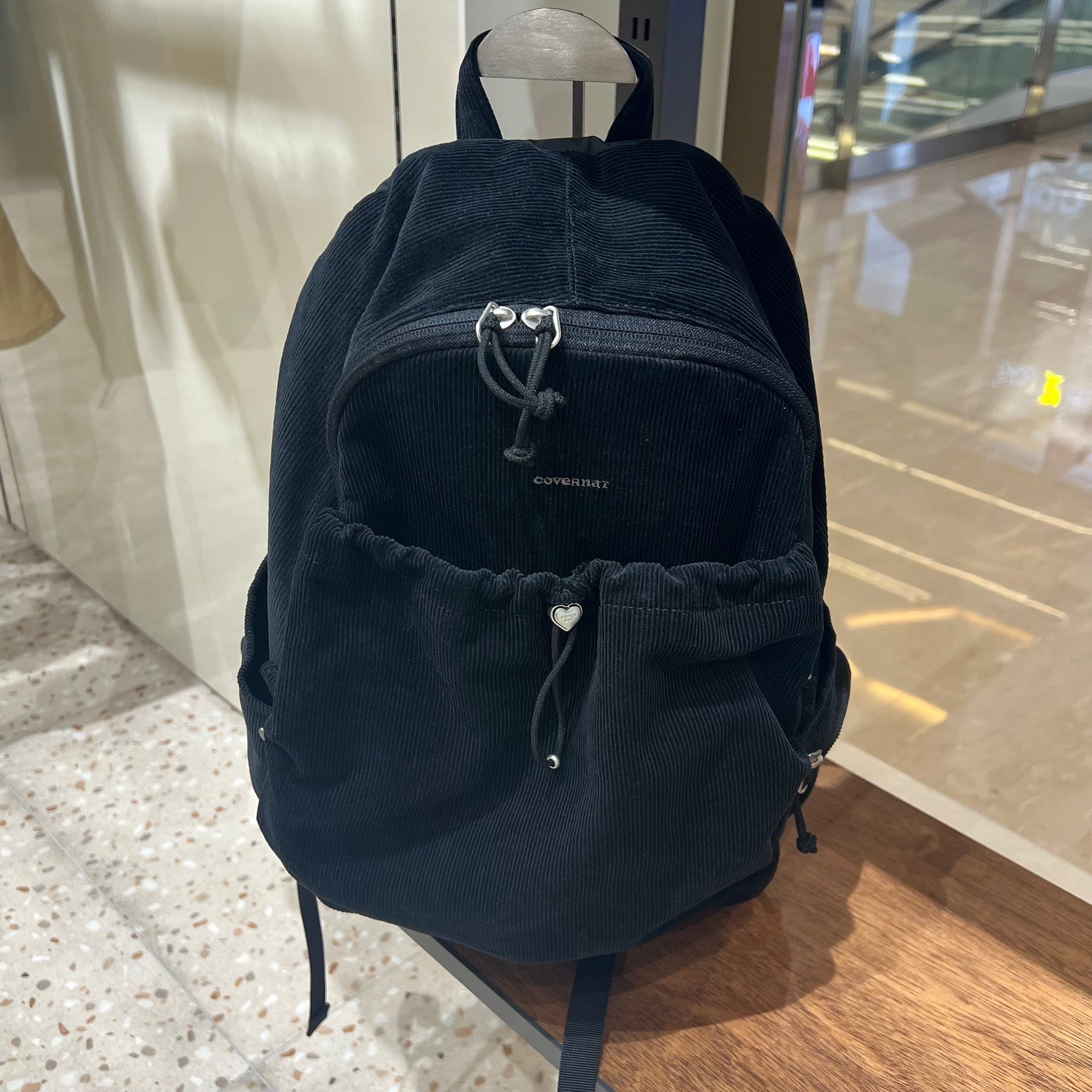 韓國 Covernat Cloverheart Bubble Corduroy Backpack【CO001】