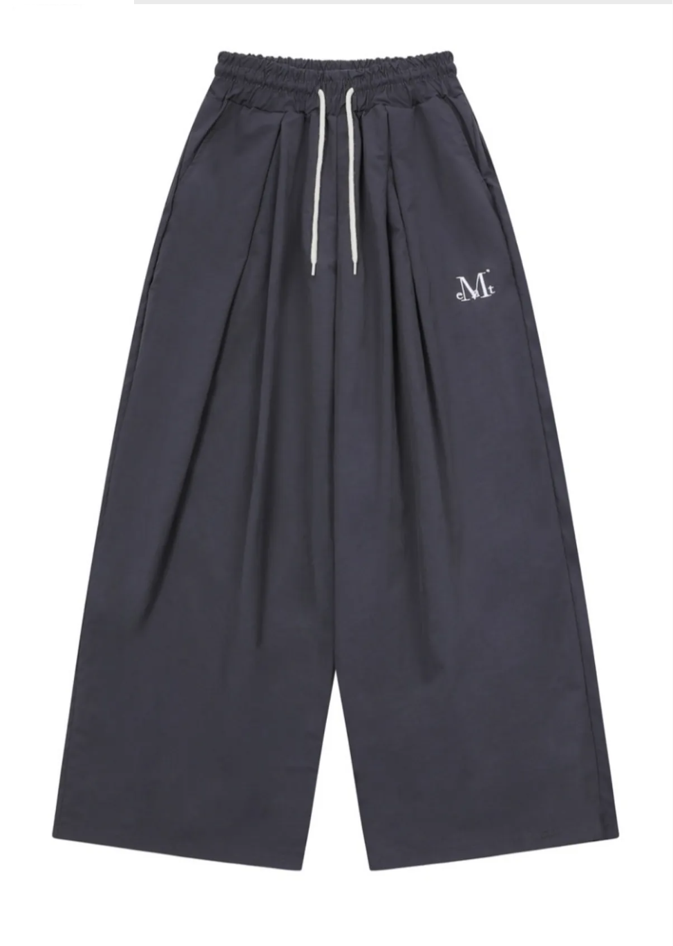 韓國 Mucent Arion Pintuck Wide Banding Pants【MU188】