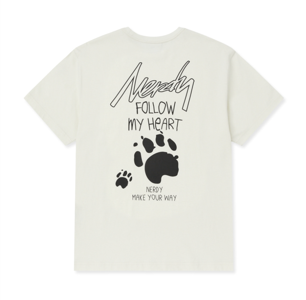 韓國 Nerdy Footprint S/S T-Shirt【NY037】