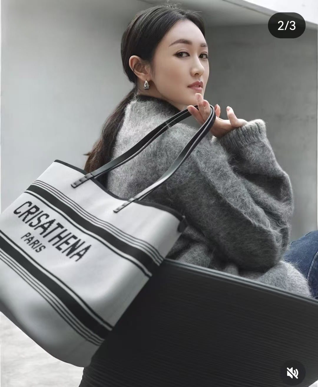 Crisathena Légèreté Large Tote Bag【SM164】