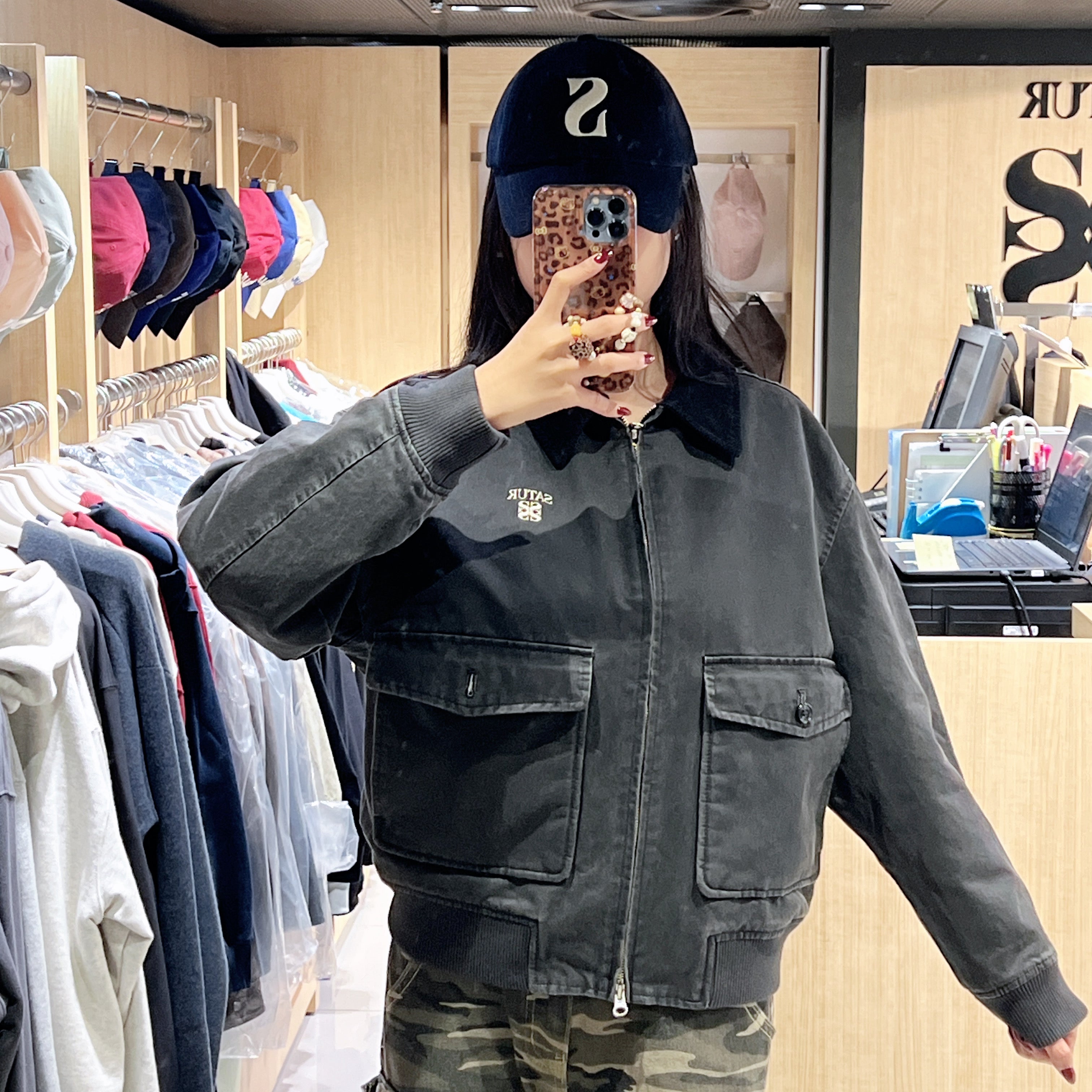 韓國 Satur Marron A-2 Blue Jacket【SR213】