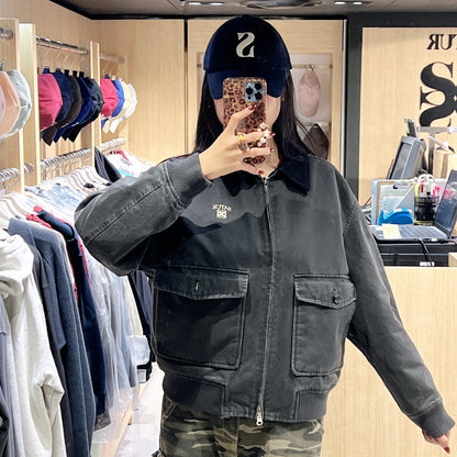 韓國 Satur Marron A-2 Blue Jacket【SR213】