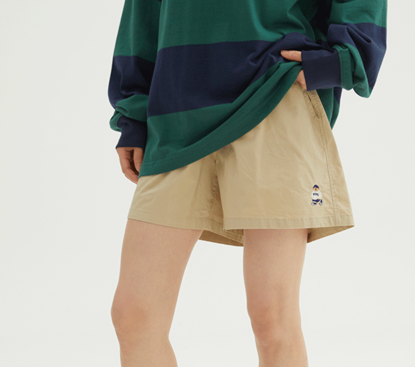 韓國 SPAO Woody Cotton Span Banding Shorts【SP213】