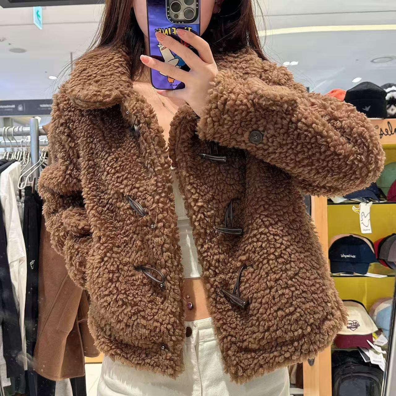 韓國 Mark Gonzales Women's Club Boa Duffle Jacket【MG204】