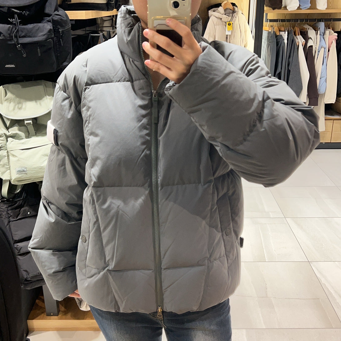 韓國 National Geographic Stand-Neck Duck Down Jumper (鴨絨)【NG257】