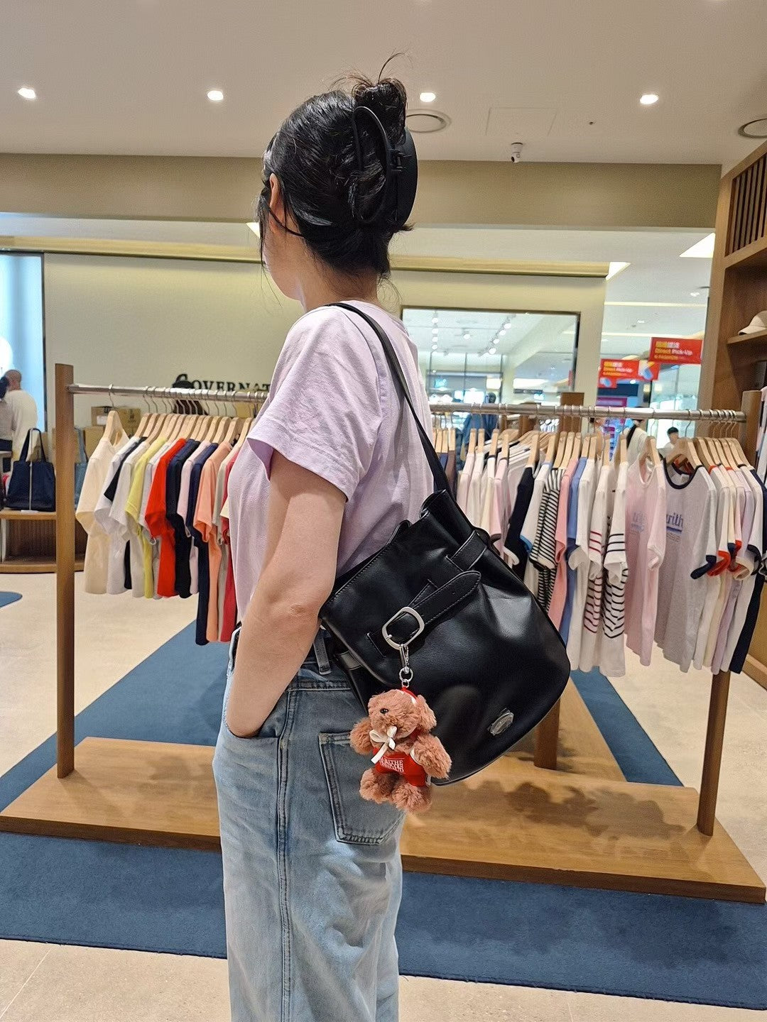 韓國 Marithe Francois Girbaud Strap Bucket Bag【MF706】
