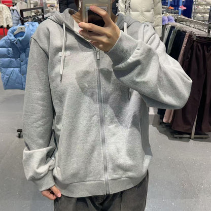 韓國 FILA Fleece Basic Hooded Zip-Up【FA040】