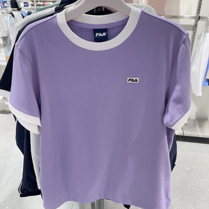 韓國 FILA Regular Ringer Tee Short Sleeve T-shirt【FA209】