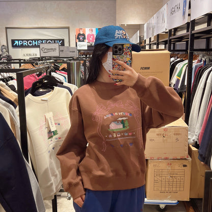 韓國 Ambler Ribbon House Sweatshirt【AR042】 - STT Mall HK 靚太網購