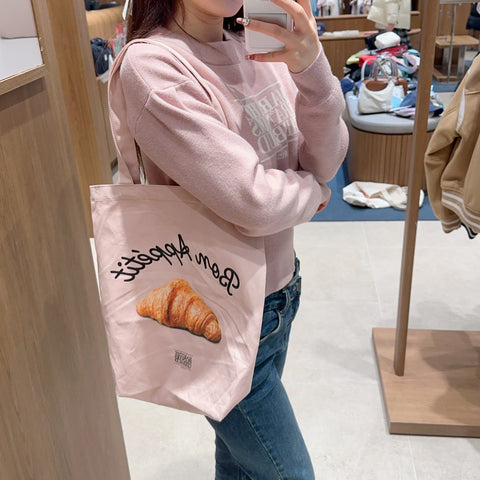 韓國 Marithe Francois Girbaud BREAD GRAPHIC ECO BAG【MF448】