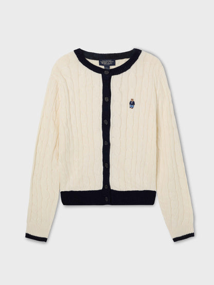 韓國 Who.A.U Steve Cable Cardigan【WA217】