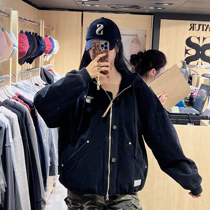 韓國 Satur Theo Padded Hooded Zip-Up【SR209】