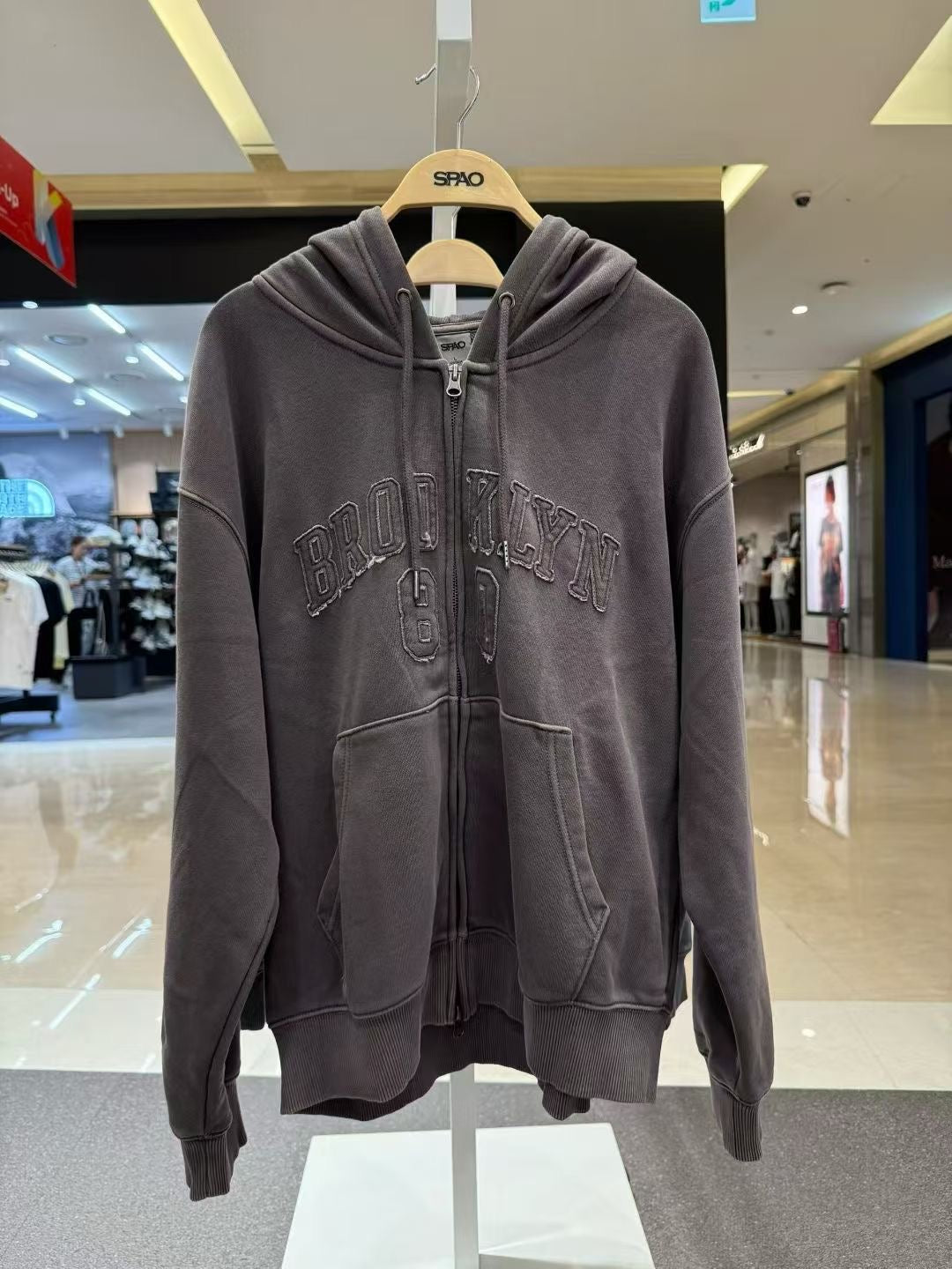 韓國 SPAO Brooklyn Pigment Hooded Zip-Up【SP234】