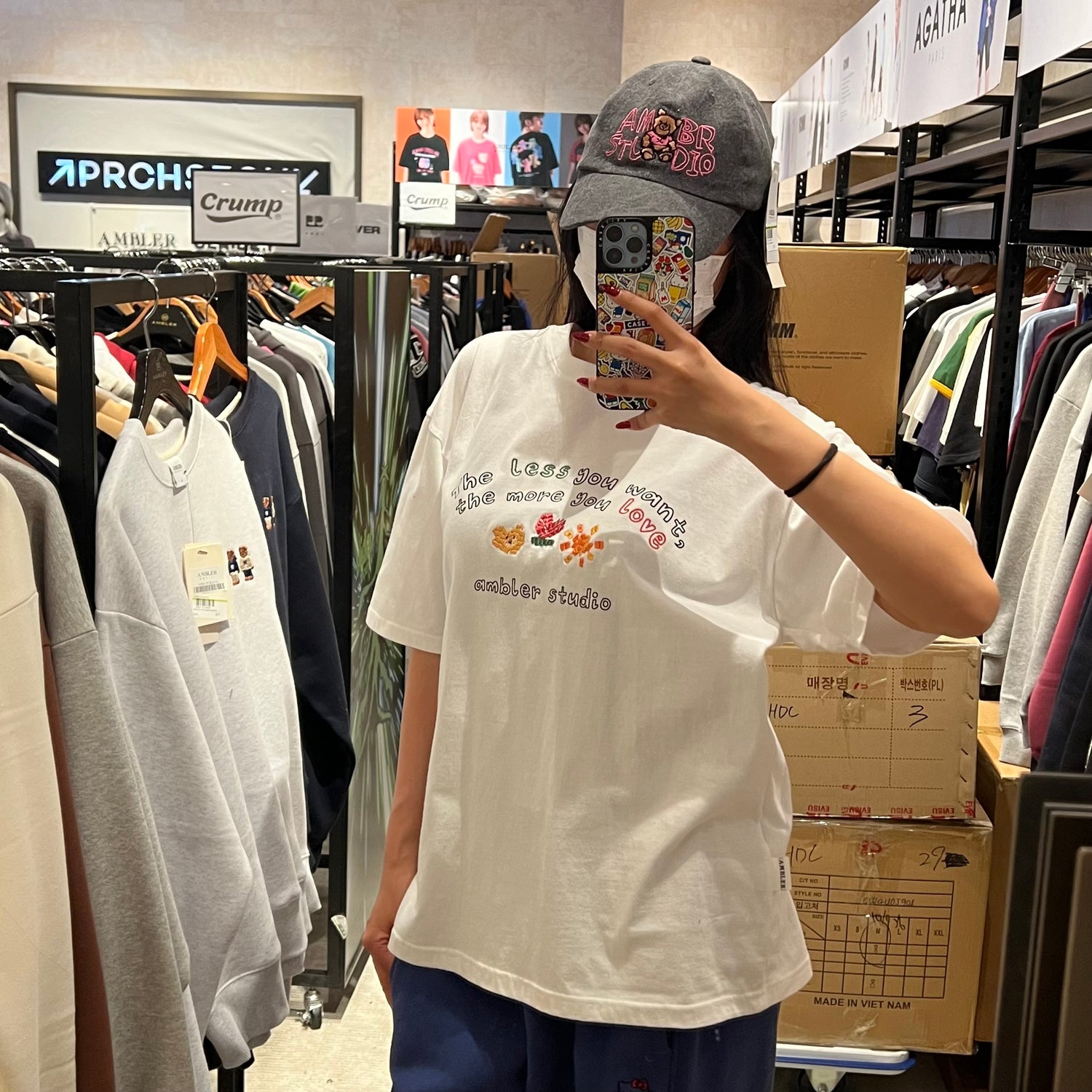 韓國 Ambler Painting Overfit Short Sleeve T-Shirt【AR020】 - STT Mall HK 靚太網購