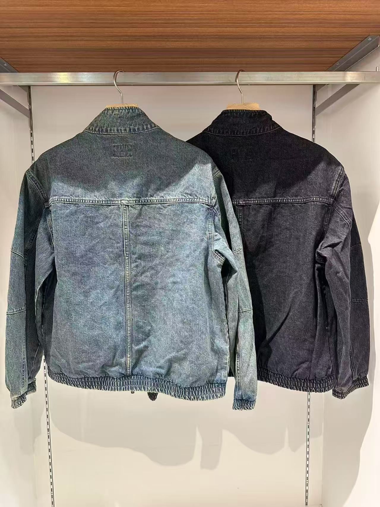 韓國 Wacky Willy Denim high-neck full-zip【WW106】