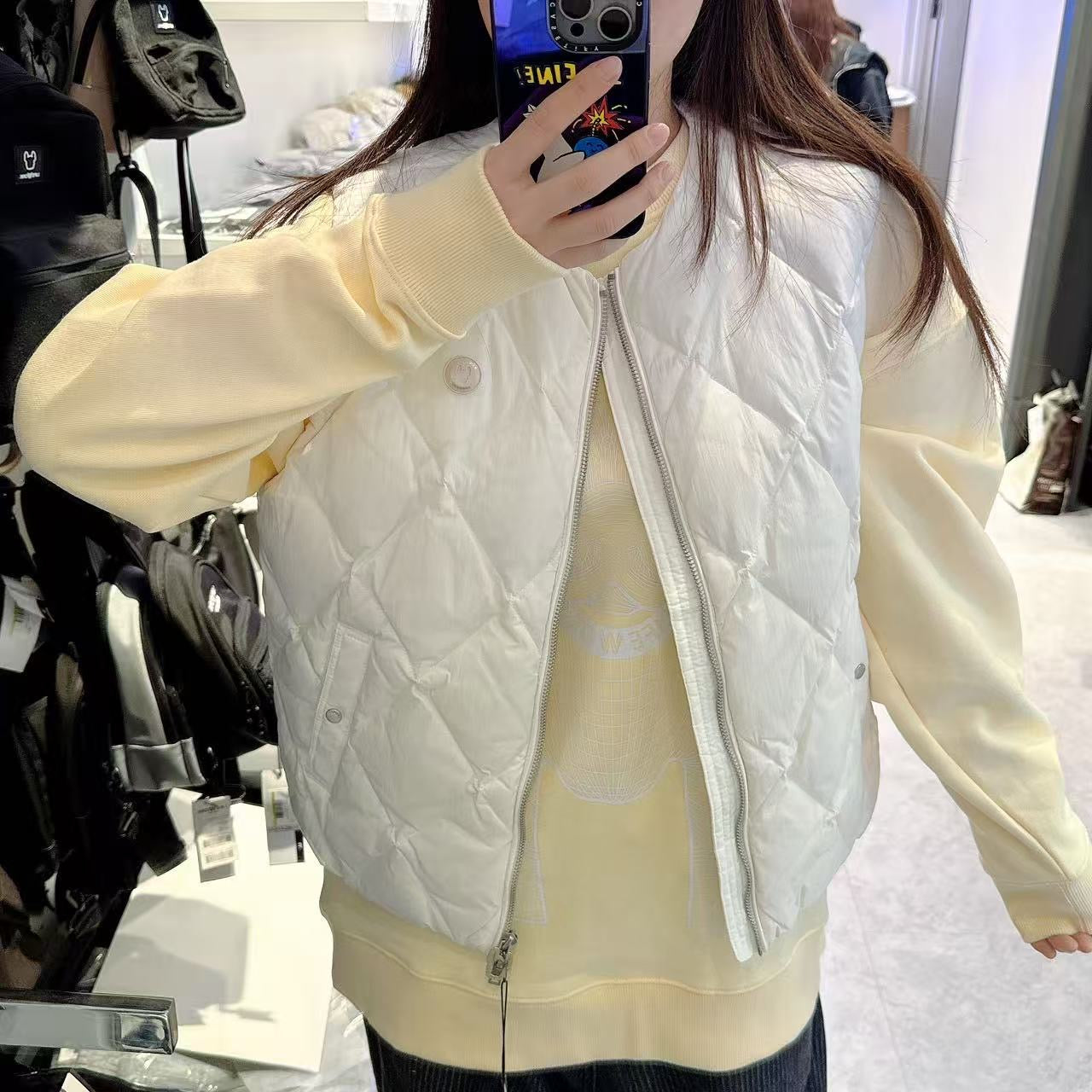 韓國 LifeWork Women's Lite Diamond Quilted Mid Down Vest (鴨絨)【LW027】