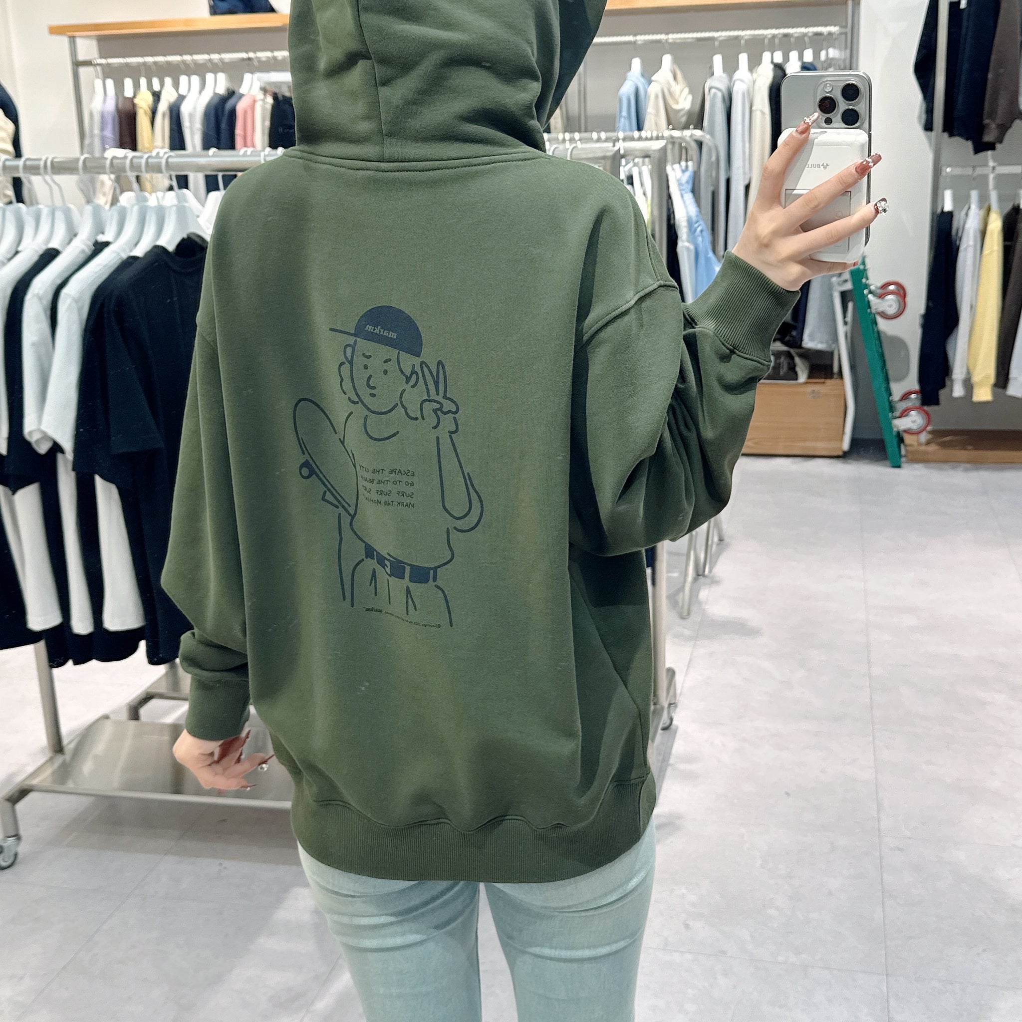 韓國 Markm BACK BOARDER GRAPHIC HOODIE【MA068】