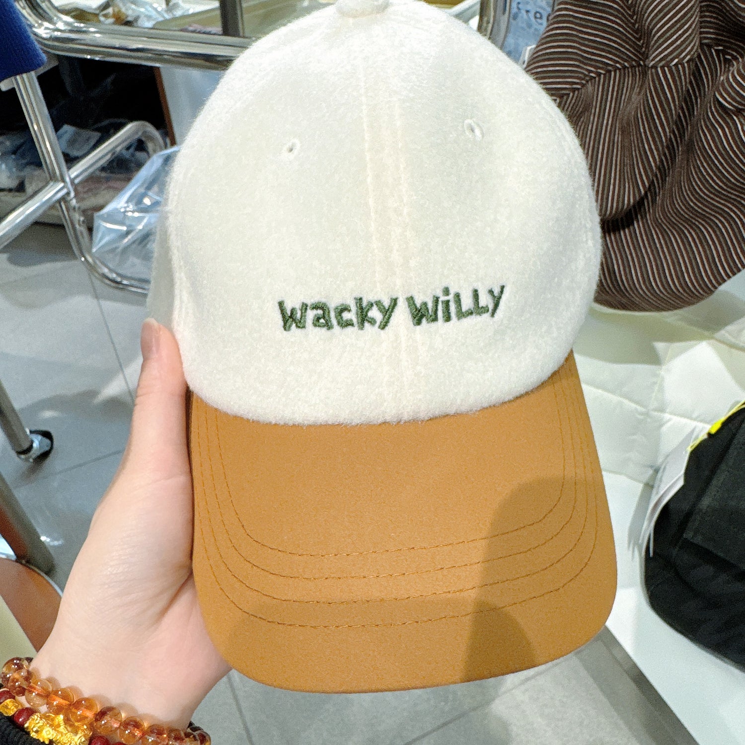 韓國 Wacky Willy Crown Brim Color Block Cap【WW108】
