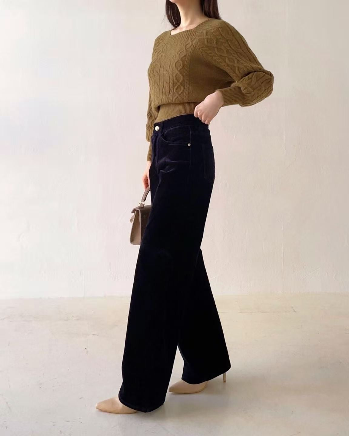 韓國 HowLuk 牛仔褲 刷薄毛  (冬季款)【H2554】